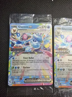 Glaceon EX 026/131 Pokemon TCG: Prismatic Evolutions Stamped Promo NEW SEALED - Image 2