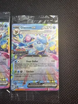 Glaceon EX 026/131 Pokemon TCG: Prismatic Evolutions Stamped Promo NEW SEALED - Image 3
