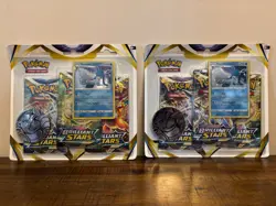 2x Pokemon TCG: Sword & Shield Brilliant Stars 3 Pack Blister - Glaceon Promo - Image 1