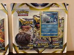 2x Pokemon TCG: Sword & Shield Brilliant Stars 3 Pack Blister - Glaceon Promo - Image 3