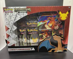 Pokemon 25th Anniversary Celebrations Lance's Charizard V Collection New Sealed 820650809392 - Image 1