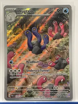 Wugtrio 224/091 Scarlet & Violet: Paldean Fates Illustration Rare - Image 1