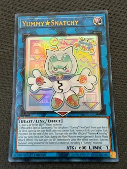 YummySnatchy JUSH-EN022 Justice Hunters 1st Edition Ultra Rare (UR) Yu-Gi-Oh! - Image 1