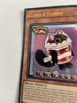 Yugioh Cupsy Yummy Ultra Rare JUSH-EN016 1st ED Near Mint - Image 3
