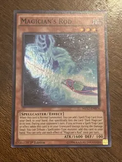 Magician's Rod MP17-EN074 2017 Mega-Tins Mega Pack 1st Edition Super Rare LP - Image 1