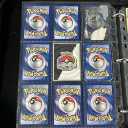 Pokemon Collection Vintage WoTC Mixed 🔥 Lot of Cards Holos w/ Binder Pages DMG - Image 2