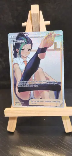Pokemon Nemona Trainer Story Anime Waifu Foil Card - Image 1
