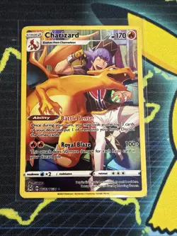 Charizard TG03/TG30 Lost Origin Full Art Trainer Gallery Holo Card (Fuzzy Sides) - Image 1