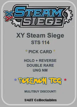 Pokemon XY Steam Siege TCG STS 114 * PICK CARD * ULTRA RARE HOLO REVERSE * NM - Image 1