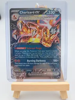 Pokemon Trading Card TCG Charizard Ex Black Star Promo #196 Cosmos Holo - Image 1