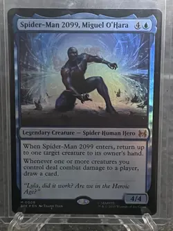 Magic The Gathering Spider-Man - Spider-Man 2099 Miguel O'Hara - M 0008 Foil NM - Image 1