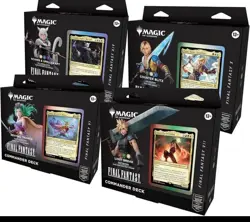 Sealed Final Fantasy Commander Deck Display (Set of 4) - Image 1