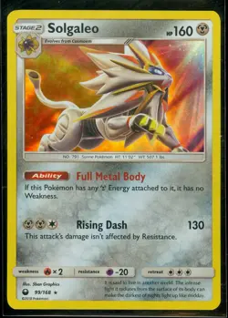 Pokemon SOLGALEO 99/168 - Celestial Storm - RARE HOLO - MINT - Image 1