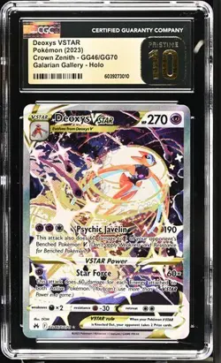 Pokemon TCG Deoxys VSTAR Crown Zenith Galarian Gallery #GG46 CGC 10 Pristine - Image 1