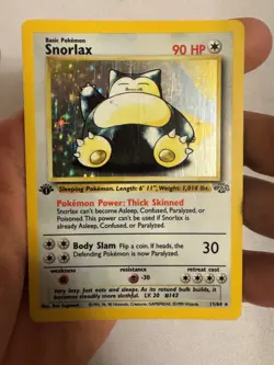 1999 Pokemon - 1st Edition Snorlax Holo Rare - Jungle 11/64 - WOTC - Image 1