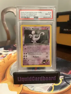 Rocket’s Mewtwo - Pokemon Gym Challenge 14/132 - Holo - 1st Edition - PSA 8 - Image 1