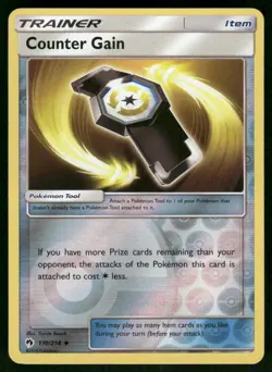 Counter Gain 170/214 Uncommon Reverse Holo LP Pokemon SM - Lost Thunder - Image 1