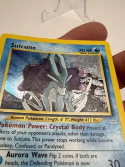 2000 Pokemon TCG - Suicune 14/64 Neo Revelation Holo - Image 5
