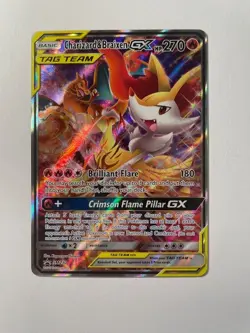 Pokemon Charizard & Braixen GX SM230 Holo Black Star Promo Sun & Moon - Image 1