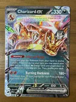 Pokemon TCG Scarlet & Violet Black Star Promo CHARIZARD EX - #196 Holo - Image 1