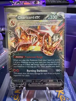 Pokemon Scarlet and Violet Charizard ex Black Star Promo 196 - Image 1