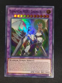 Yu-Gi-Oh! Elemental Hero Cosmo Neos SAST-EN036 Unlimited Super Rare NM - Image 1