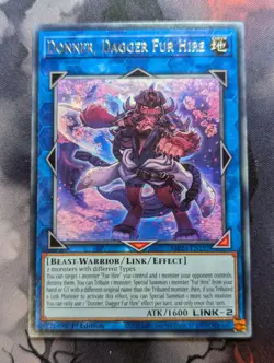Yugioh MP23-EN192 Donner, Dagger Fur Hire Rare - Image 1