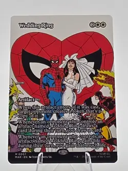 MTG Marvel Spider-man Wedding Ring Borderless#0007 Regular NM - Image 1