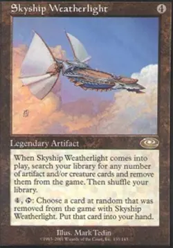 Moderate Play, English MTG Regular Skyship Weatherlight Planeshift Magic the Gat - Image 1