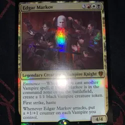 1x Edgar Markov Commander C17 36 Foil Mythic Rare Lightly Played - Image 1