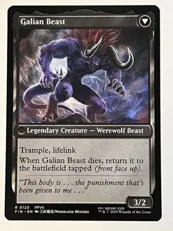 Vincent Valentine Galian Beast Final Fantasy Non-Foil Regular MTG NM - Image 2