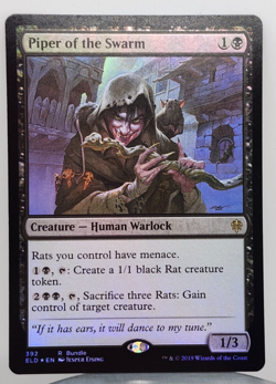Foil - Piper of the Swarm (ELD Promo) - Unique and Miscellaneous Promos (UMP) - Image 1
