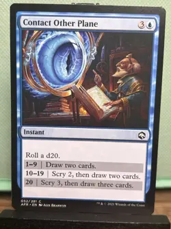 MTG TCG: Contact Other Plane 52/281, Adventures In The Forgotten Realms - Image 1