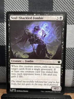 MTG TCG: Soul-Shackled Zombie 70, Foundations - Image 1