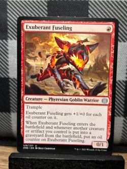 MTG TCG: Exuberant Fuseling 129/371, Phyrexia: All Will Be One - Image 1