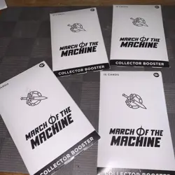 Magic The Gathering March Of the Machine Collector Booster - FOUR (4) PACKS - Image 1