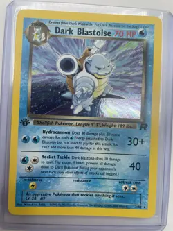 Pokemon Team Rockets 1st Edition HOLO Dark Blastoise 3/82 NEAR MINT CONDITION - Image 1