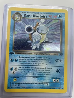 Pokemon Team Rockets 1st Edition HOLO Dark Blastoise 3/82 NEAR MINT CONDITION - Image 2