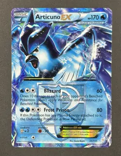 Pokemon TCG Articuno EX (Team Plasma) 25/135 Plasma Storm Holo (Damaged) - Image 1