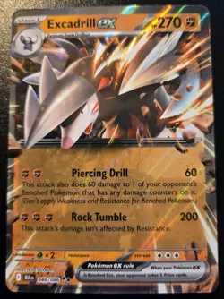 Excadrill EX 046/086 Double Rare Scarlet & Violet: Black Bolt Pokemon TCG - Image 1