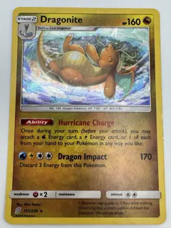 Pokemon TCG Dragonite 151/236 Deck Excl. Cracked Ice Holo LP! - Image 1