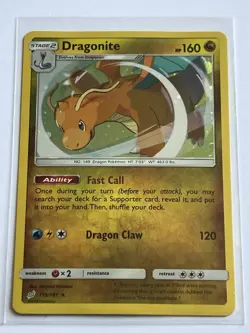 Dragonite 119 / 181 Pokemon Sun & Moon Team Up 2019 Near Mint Holo Rare - Image 2
