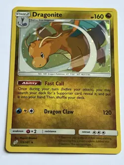 Dragonite 119 / 181 Pokemon Sun & Moon Team Up 2019 Near Mint Holo Rare - Image 4