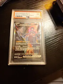 Pokemon 2025 Team Rockets Mewtwo EX SIR 231/182 PSA 9 Fresh Slab - Image 2