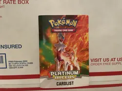 POKEMON PLATINUM ARCEUS RULEBOOK CARDLIST! HTF! FREE SHIPPING!! - Image 2