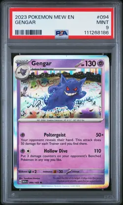 2023 POKEMON MEW EN-151 #094 GENGAR PSA 9 - Image 1