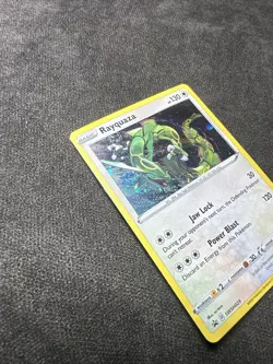 Pokemon Crown Zenith Rayquaza SWSH029 Black Star Promo COSMOS Holo 2x SWIRL NM - Image 3