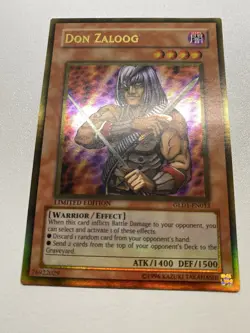 Yu-Gi-Oh! Don Zaloog Ultra Rare Limited Edition GLD1-EN012 MP - Image 1