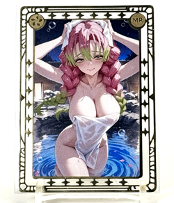 Goddess Story: Mitsuri Kanroji Non Serial Metal Anime Waifu CCG Trading Card - Image 1