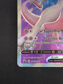 Pokemon TCG Mewtwo V Pokemon GO SWSH229 Black Star Promo Full Art Holo Card NM - Image 4